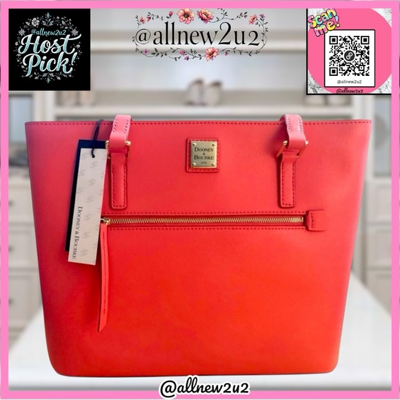 • New Dooney & Bourke Bubble Gum Shopper with dust bag in Multi-Winner Host Pick